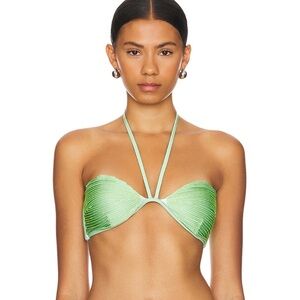 Boabab Conchita bikini top in Agua Lima